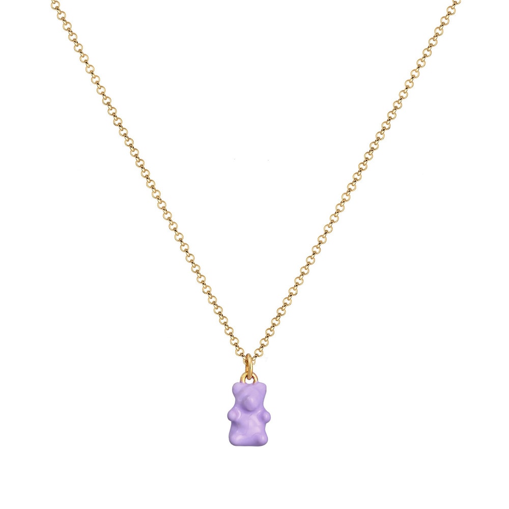 Elli Elli Collier Femmes Pendentif Ours Tendance avec émail en argent sterling 925 pla Bijoux
