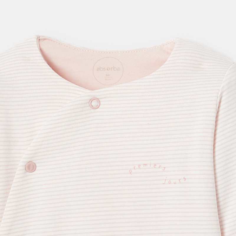 Dors-bien en jersey ouatiné rose naissance Absorba