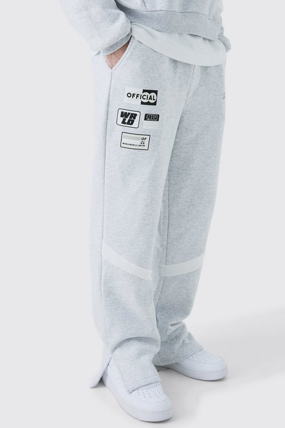Lockere Jogginghose mit Applikation