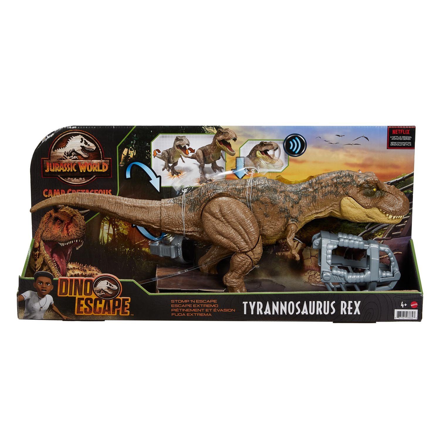 Mattel® Spielfigur Mattel GWD67 - Jurassic World Stampfender Kampfaction T-Rex