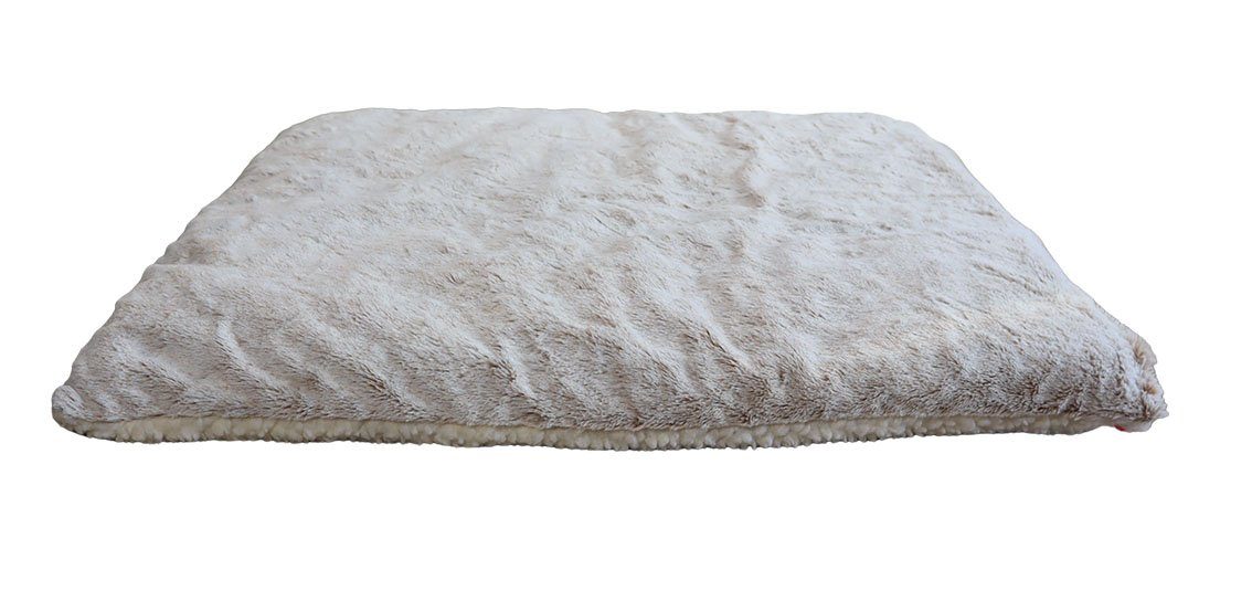 Angel's Pride Tierdecke Wärmedecke Superior für Katzen und Hunde, 5-lagig, kuschelig & warm, Plüsch+Wollvlies, extra dick mit 3 Layern, Thermo- sowie Füllvlies + Thermomatte