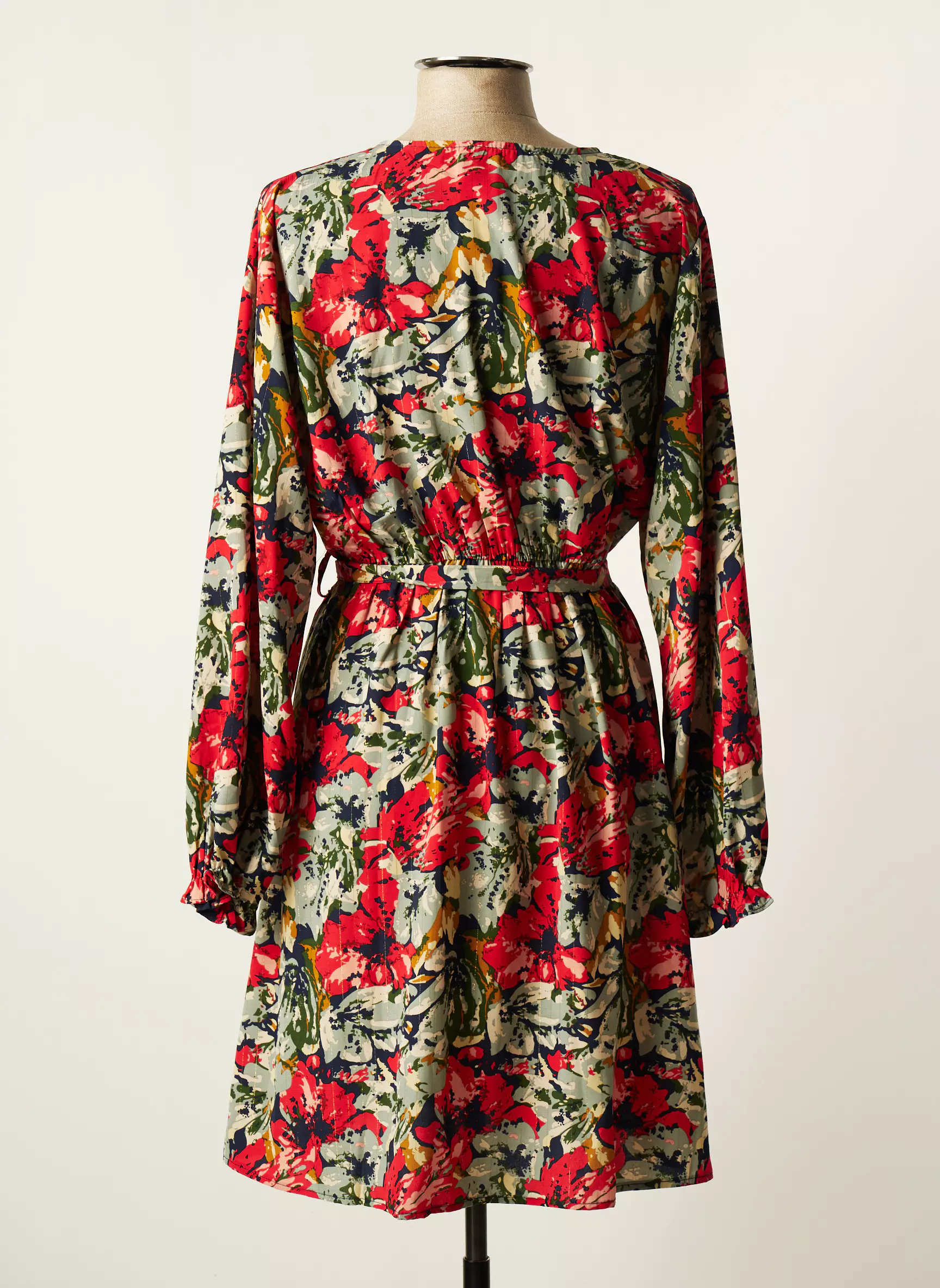 By One Robes Mi Longues Femme couleur bleu