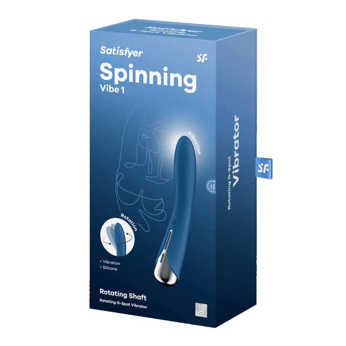 Satisfyer Spinning Vibe 1 Blue - intimmassageapparat 1 stk.