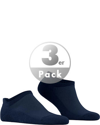 Burlington, Sneakersocken, Mikrofaser, marine