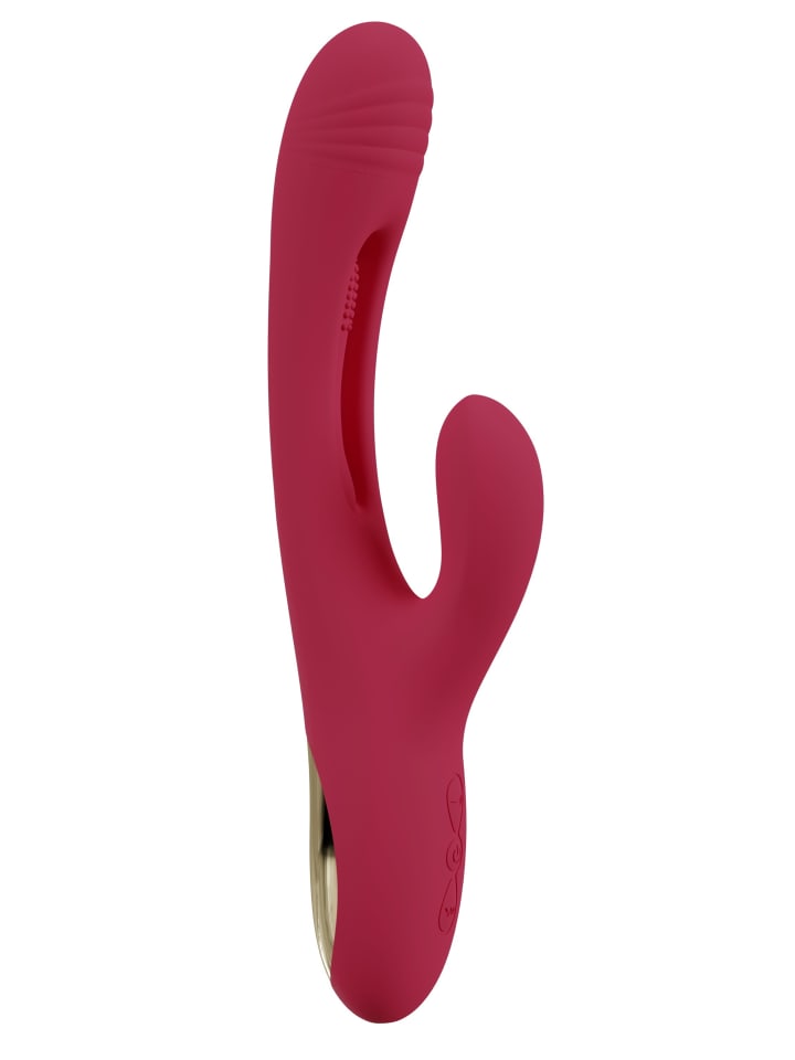 Sweet Smile Rabbitvibrator Rabbit Vibrator with G-Spot Stimulation in rot günstig kaufen 24 cm