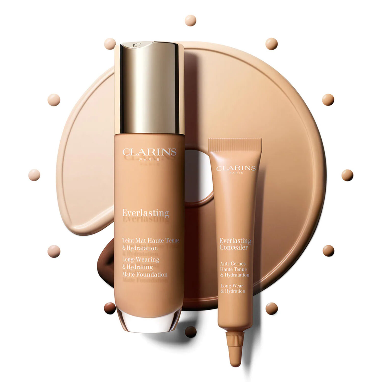 Clarins Everlasting Fond de Teint Mat Haute Tenue & Hydratation