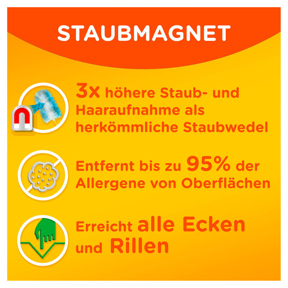 Duster Staubmagnet Nachfüllpackung, 5 x 5 Tücher