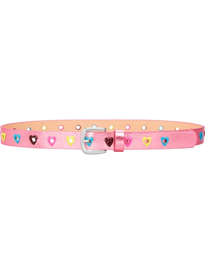 Playshoes PU-Gürtel Herzchen pink in Pink günstig kaufen