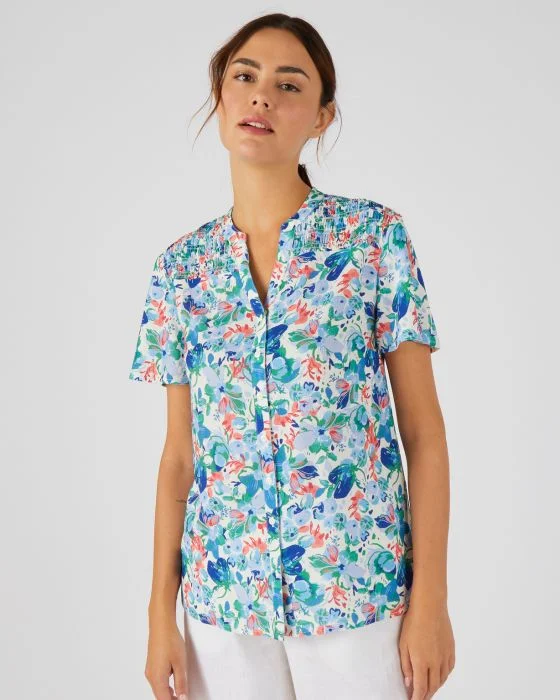 Chemisier à smocks Climatyl