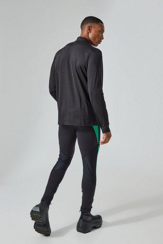 Man Active Colorblock Basic Leggings