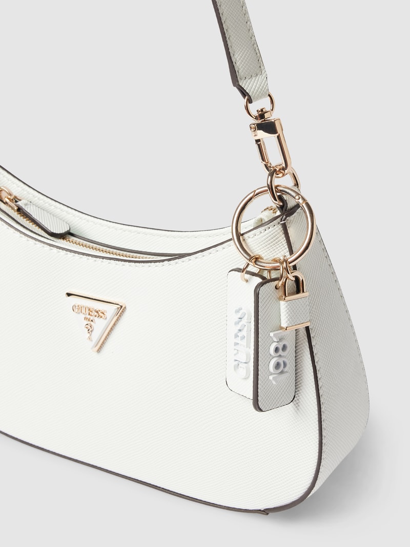 Handtasche mit Label-Details Modell 'NOELLE' in weiß
