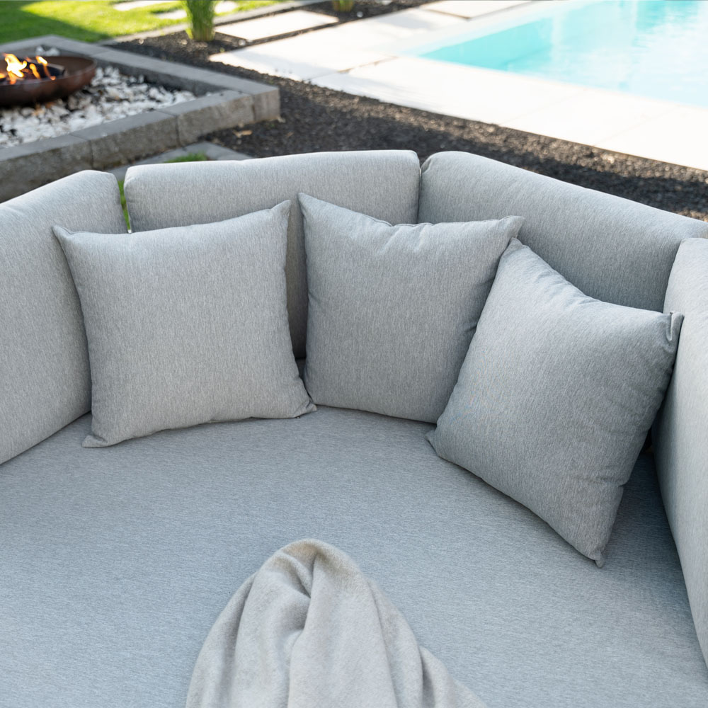Home Deluxe HOME DELUXE Daybed Outdoor FLORIDA inkl. Beistelltische - Grau