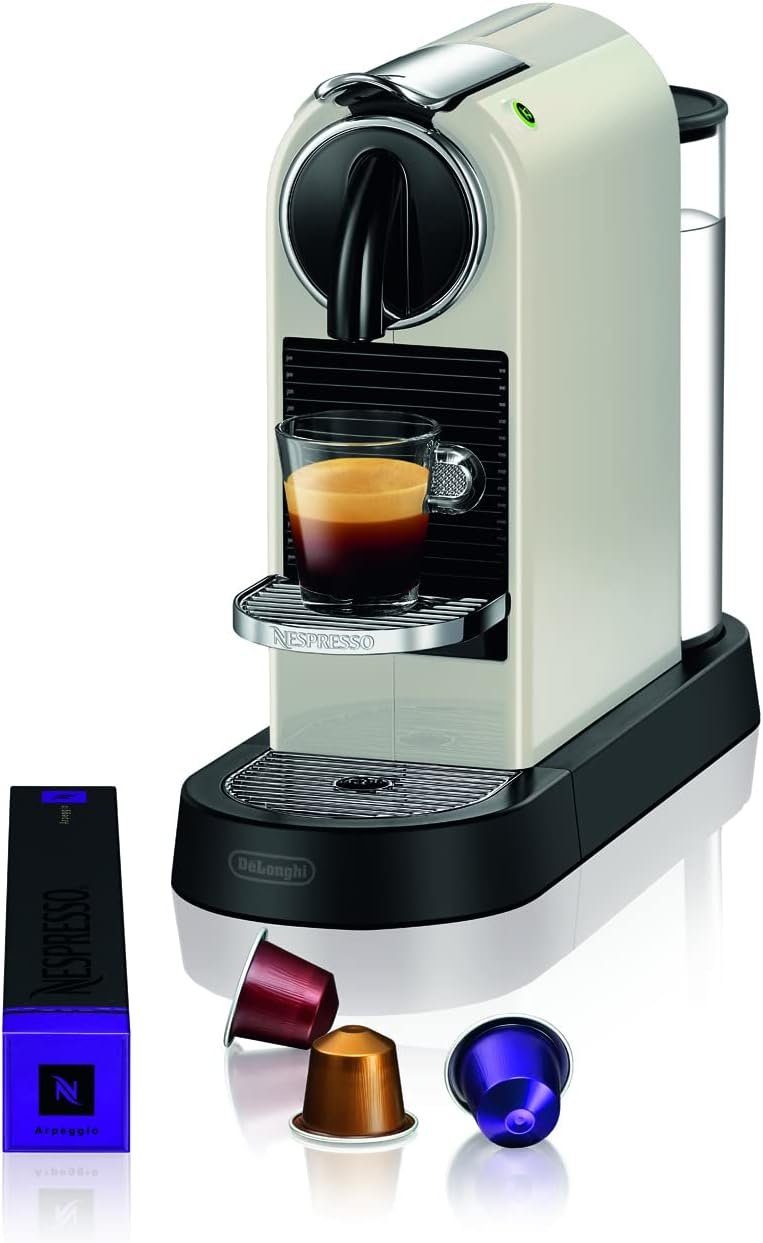 Nespresso Kapselmaschine De'Longhi Kaffeekapselmaschine, Hochdruckpumpe&ideale Wärmeregelung, Papierfilter, mit Milchaufschäumer,De Longhi, für verschiedene kapseln, Mini,Citi