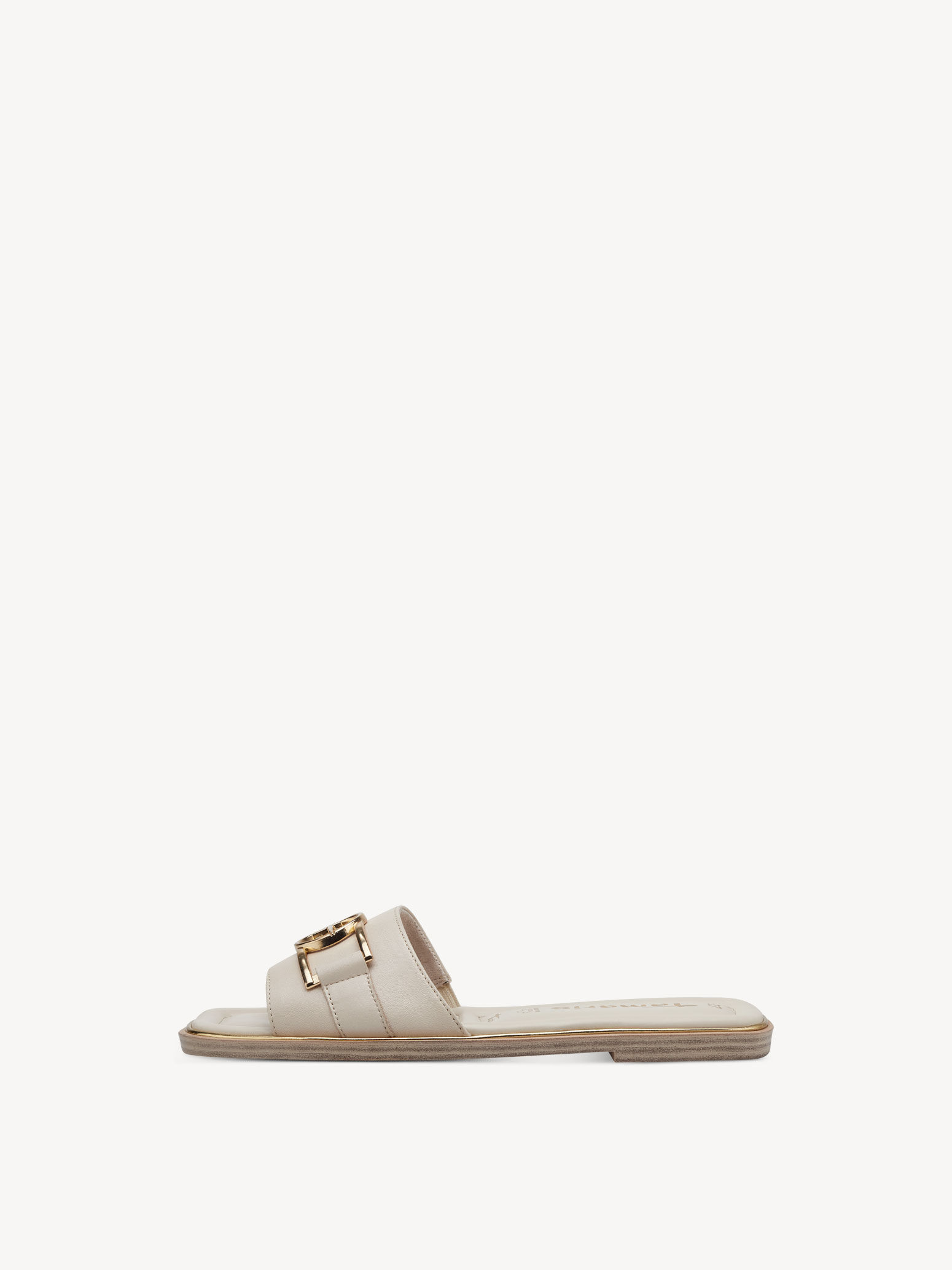 Mule en cuir - beige