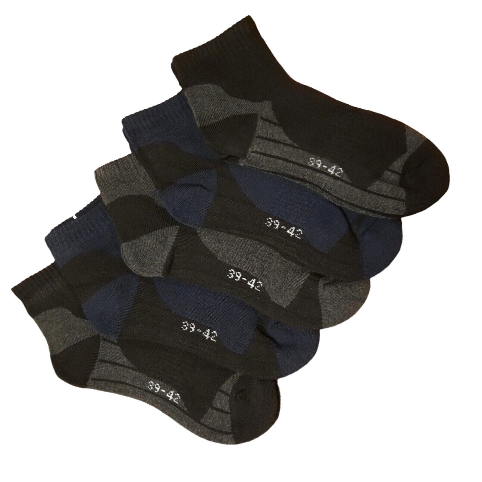Sockenhimmel Sportsocken Herren Kurzschaft Tennissocken Vollfrottee Freizeitsocken (5 Paar) Atmungsaktiv, Pflegeleicht, mit Polster