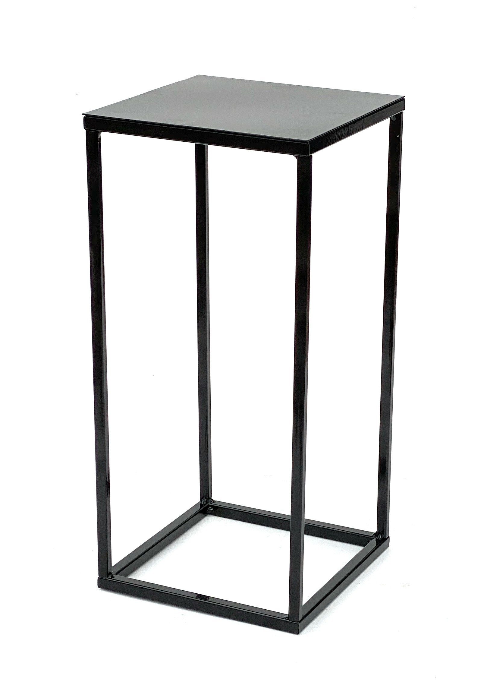 DanDiBo Blumenhocker DanDiBo Blumenhocker Metall Schwarz Eckig Blumenständer Beistelltisch 434 Blumensäule Modern Pflanzenständer Pflanzenhocker