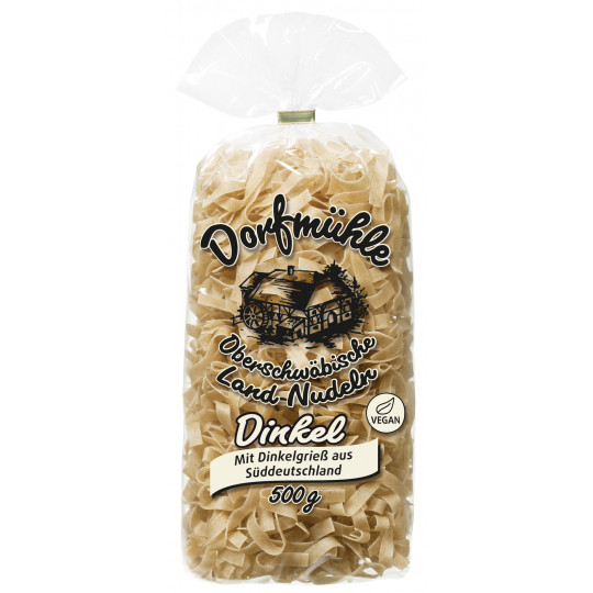 Dorfmühle Oberschwäbische Land-Nudeln Dinkel Bandnudeln 8mm 500G