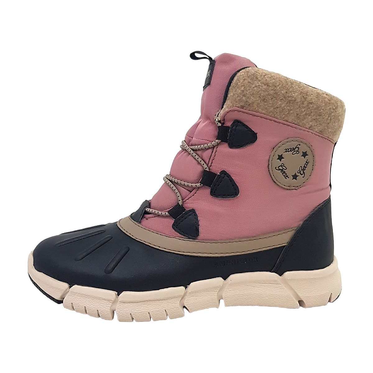 Geox Flexy per J26APA-054FU/C9231 Rosa C9231 black/ pink