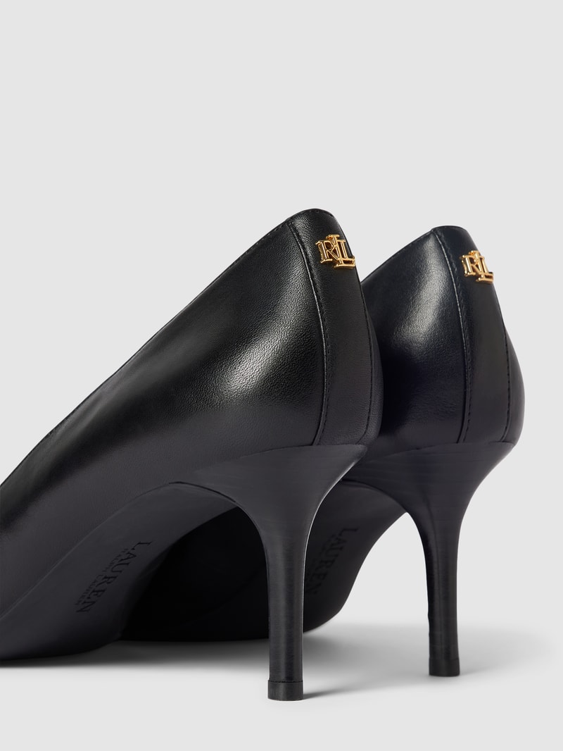 Pumps aus Leder Modell 'ANETTE' in schwarz