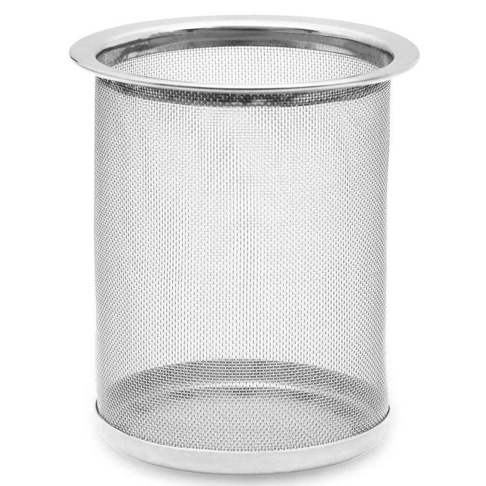 Deuba Teekanne, Glas Mit Siebeinsatz 1200ml Herausnehmbaren Edelstahl Filter Sieb Teesieb Hitzebeständig Glaskanne Deckel
