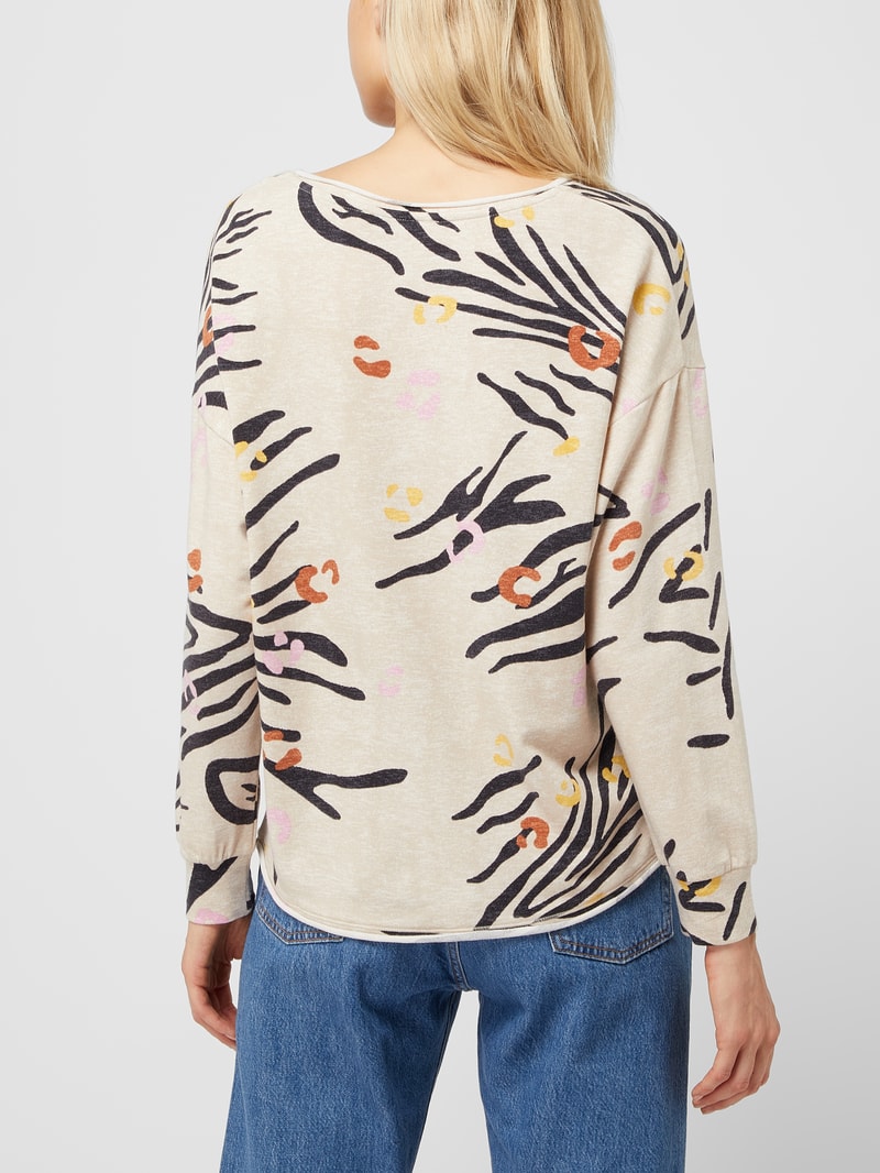 Sweatshirt mit Message in stein