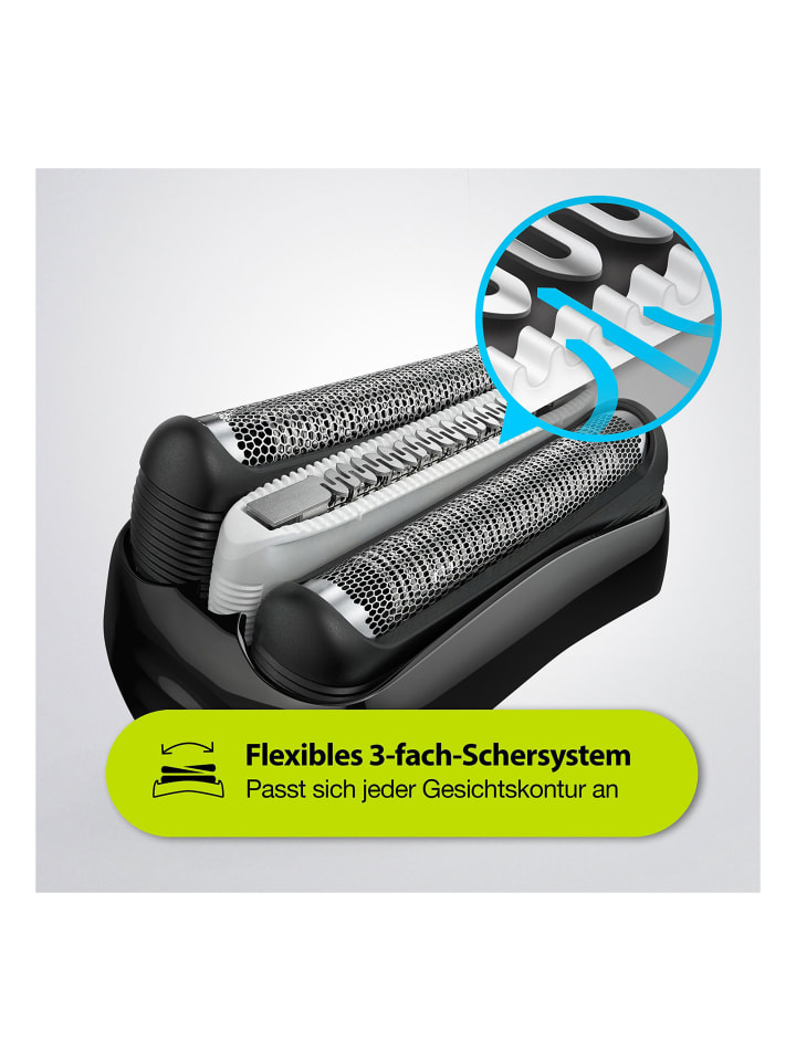 Braun Herrenrasierer Series 3 3000BT in Schwarz günstig kaufen onesize