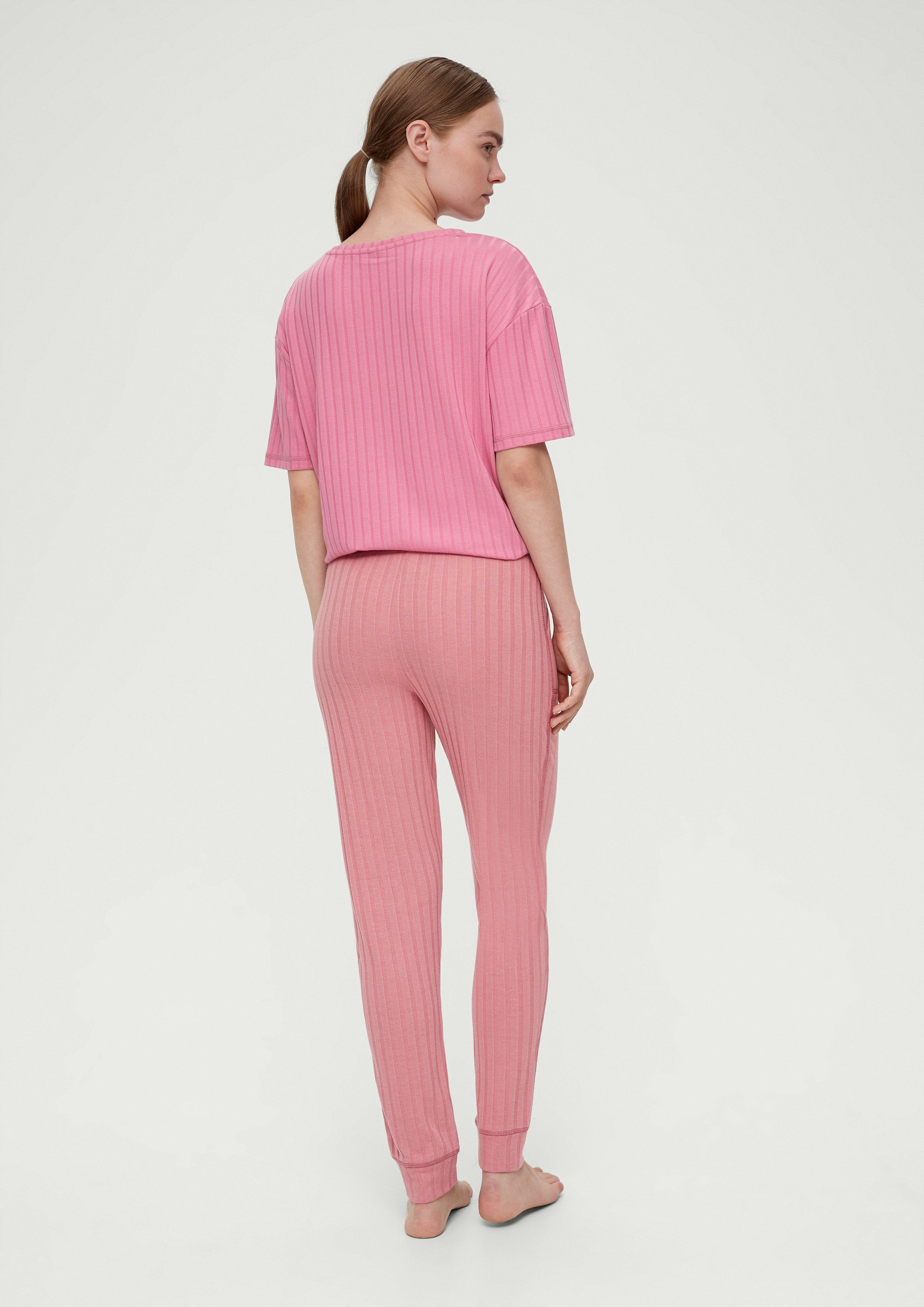 Pyjamahose aus Rippware  6007026-4500