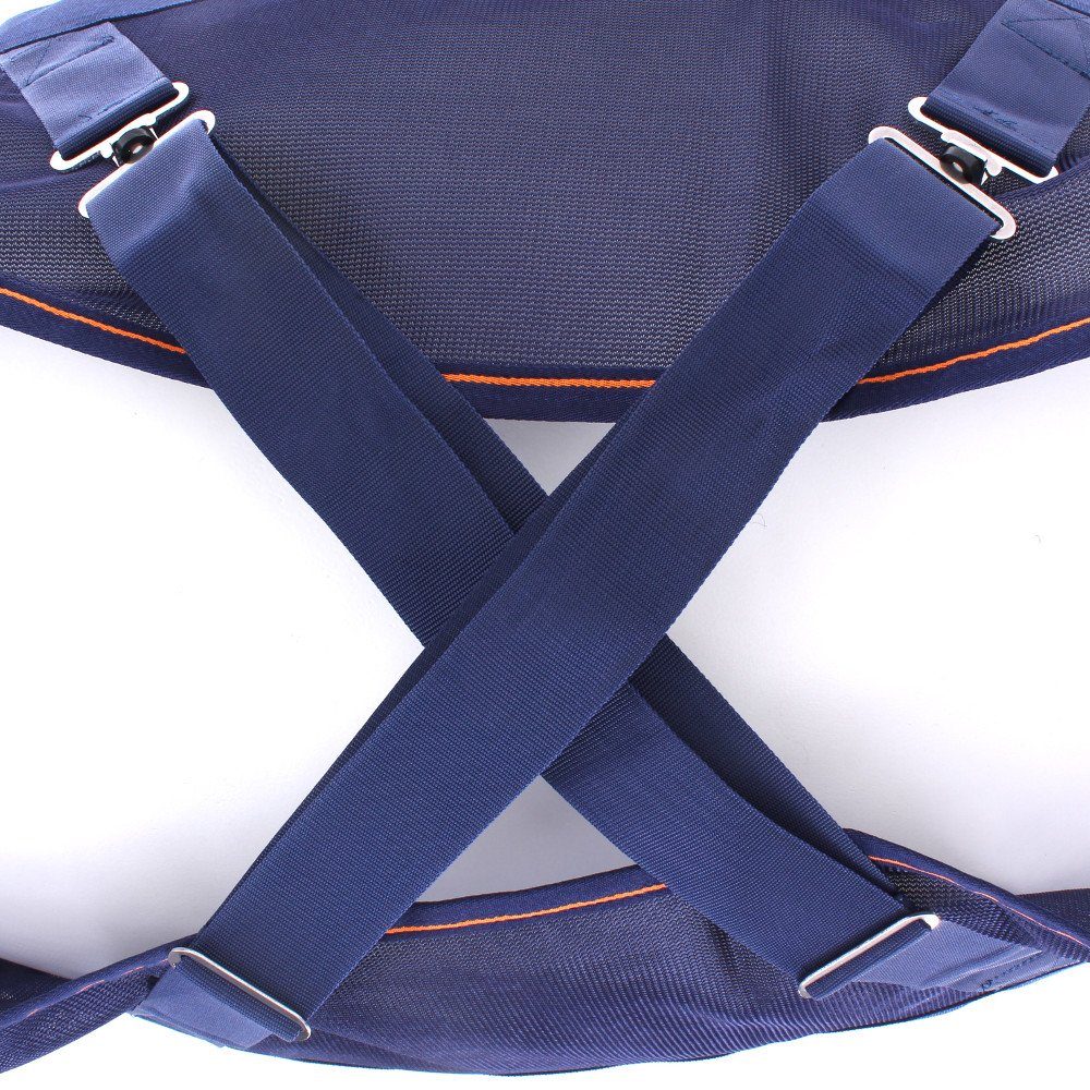 Bucas Pferde-Abschwitzdecke Bucas Therapy Mesh Cooler - Navy/Orange