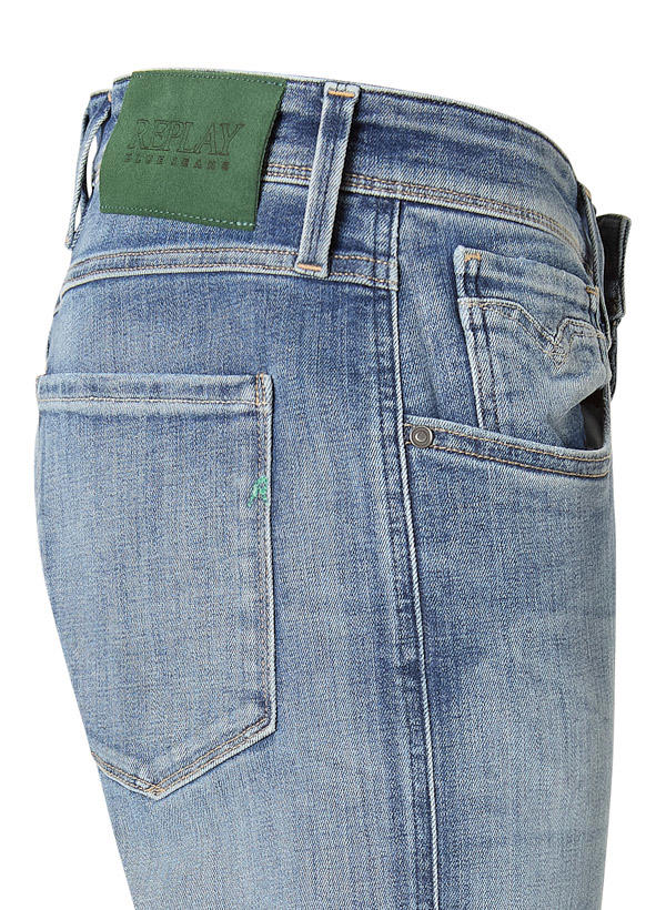 Replay, Jeans Anbass, Slim Fit, Baumwoll-Stretch, blau