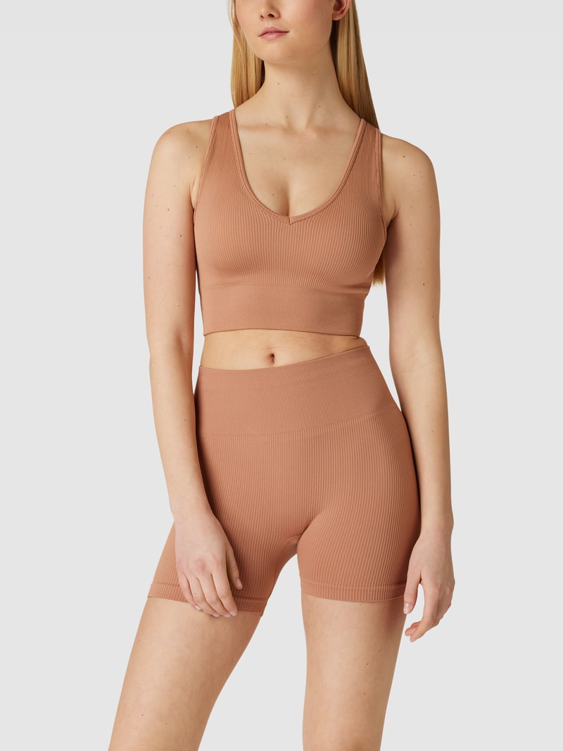 Bustier mit elastischem Bund Modell 'CHILL OUT SEAMLESS V' in camel