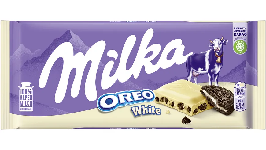 Milka Schokoladentafel Oreo White 100 g
