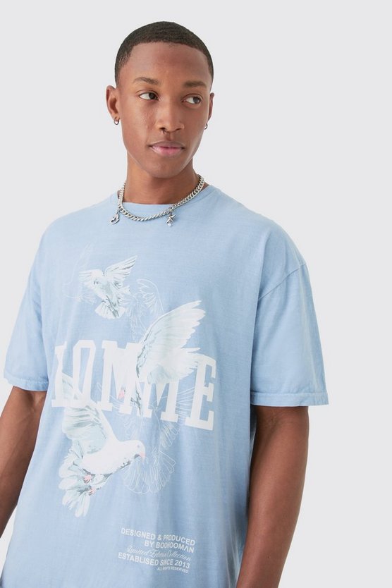 Oversize T-Shirt mit Print