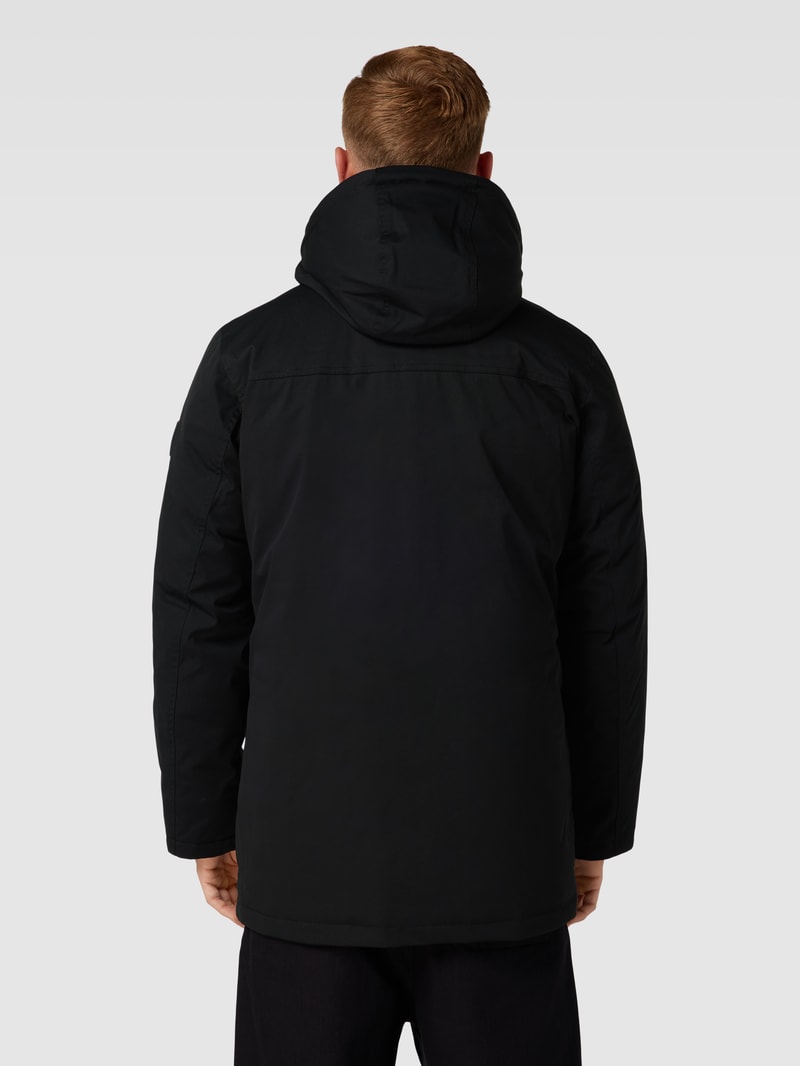 Winterjacke mit Kapuze Modell 'artic' in schwarz