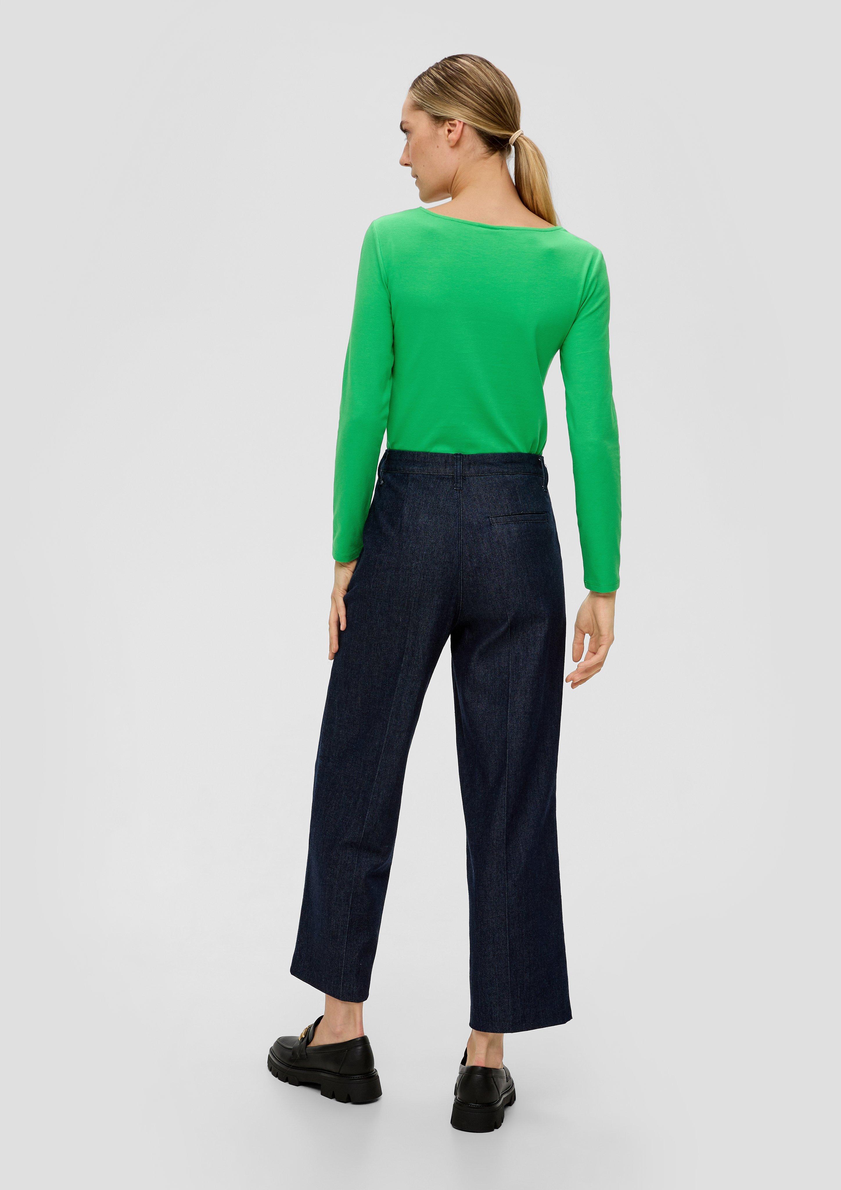 Langarmshirt mit Karreeausschnitt  2141517-7591