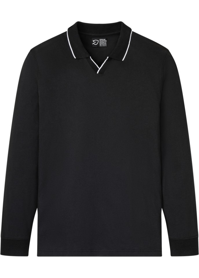 Langarm - Poloshirt aus Bio-Baumwolle