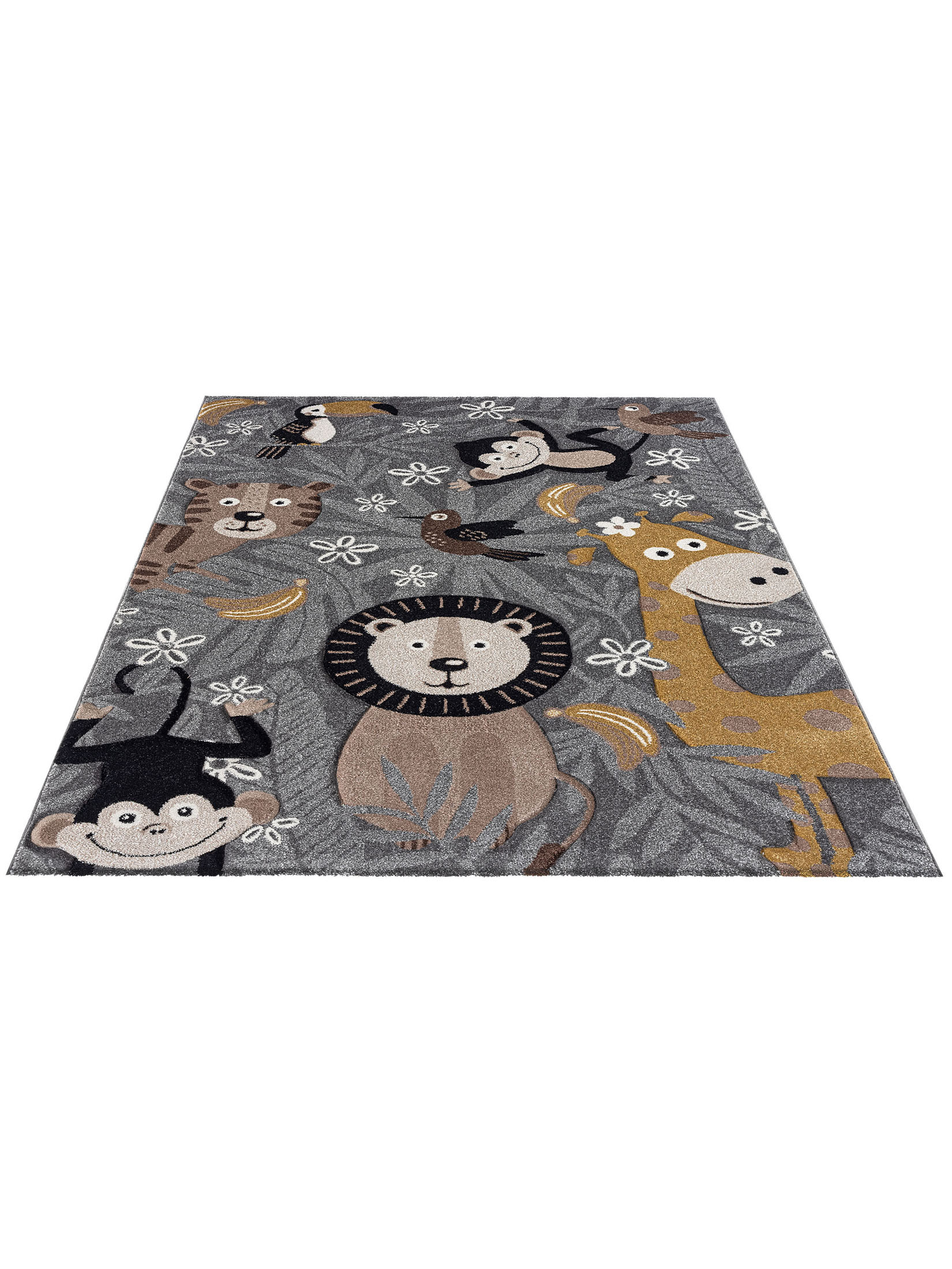 Junglebook Kinder-Teppich, Grau