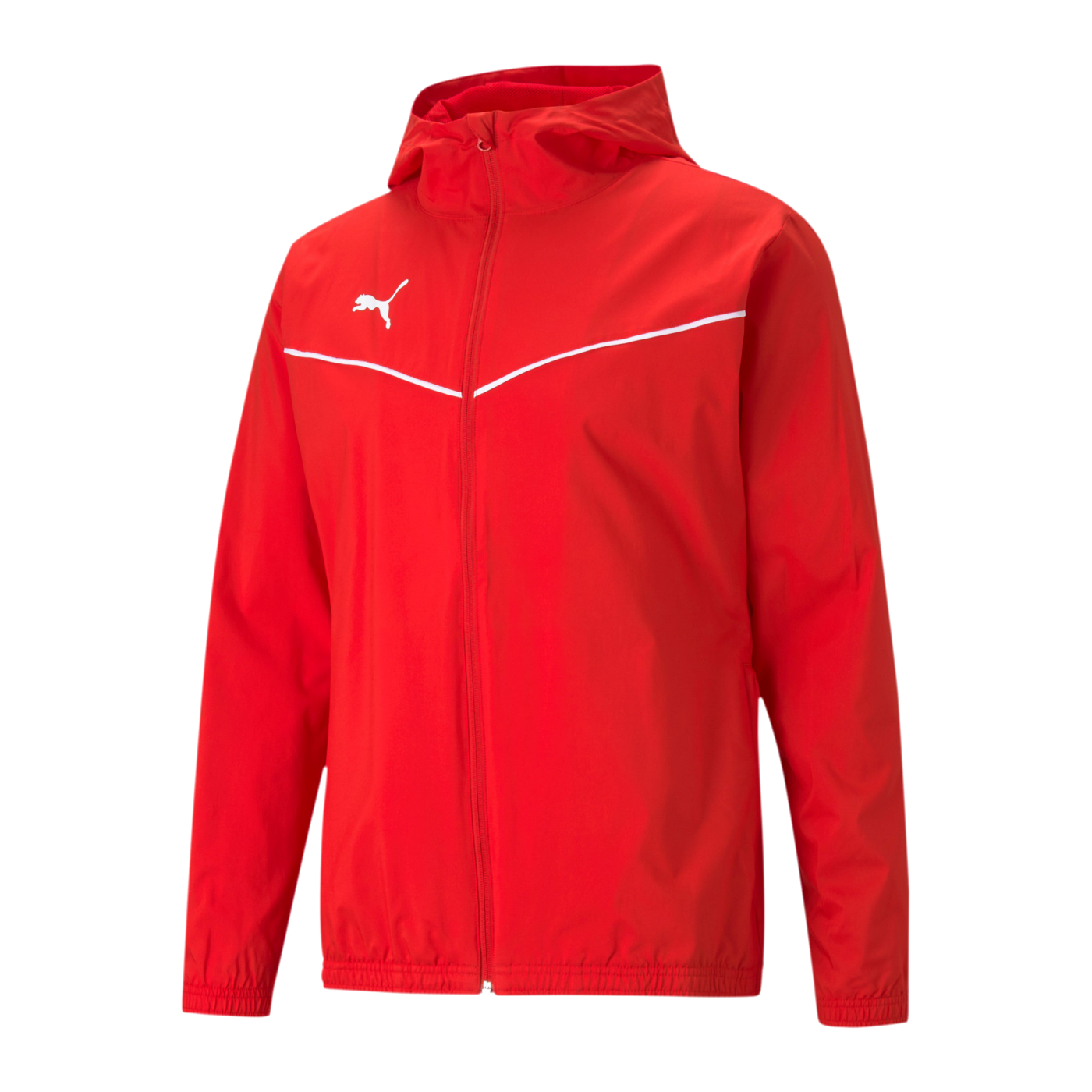 PUMA teamRISE Allwetterjacke Rot Weiss F01