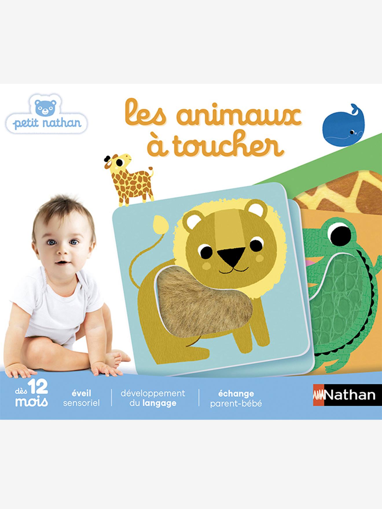 Les animaux à toucher NATHAN blanc