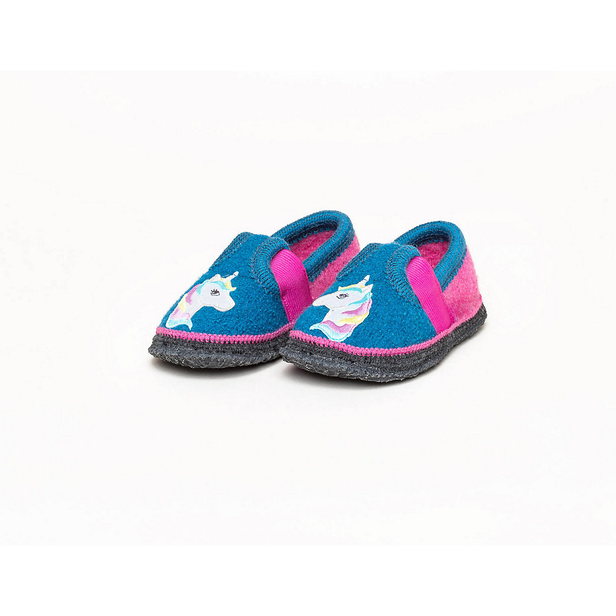 Walkpantoffel Bobby Appl. Einhorn Filzpantoffeln