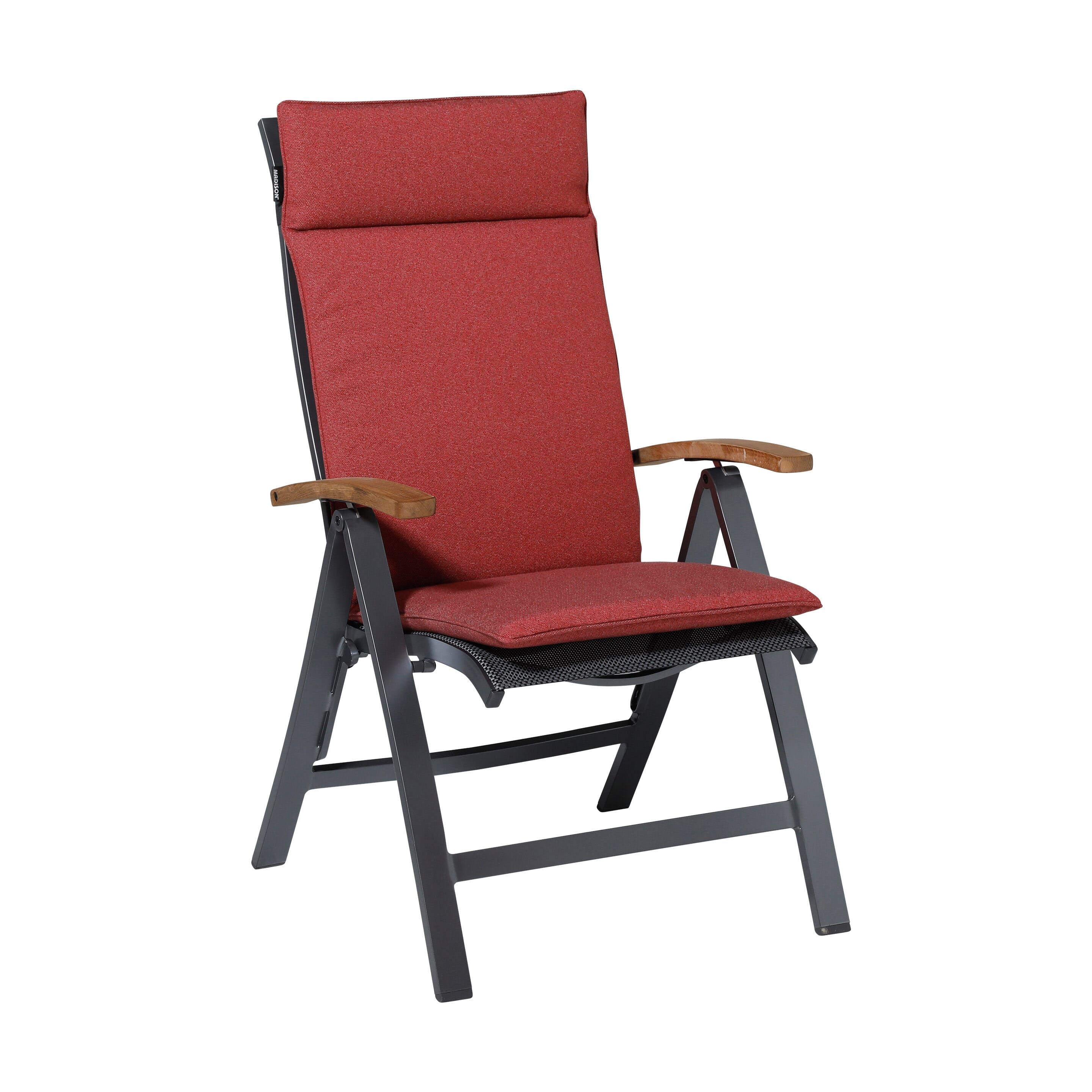 Madison Outdoor Manchester Red 120 x 50 Kissen mit hoher Rückenlehne