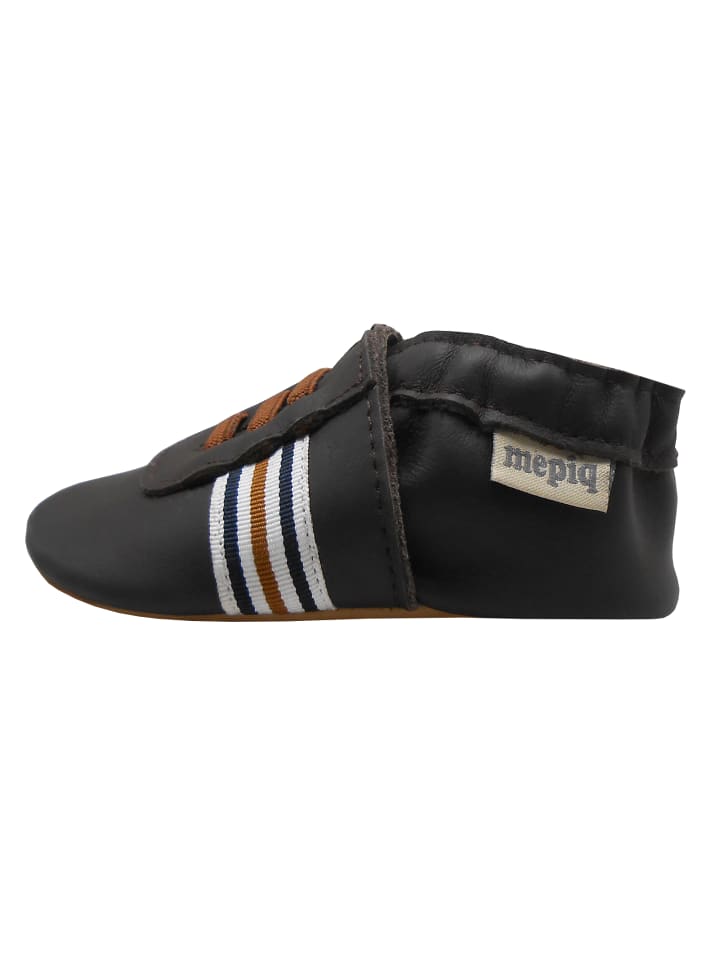 Yalion Baby Leder-Krabbelschuhe in Schwarz günstig kaufen 23/24