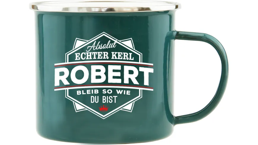 H&H Echter Kerl Emaille-Becher Robert