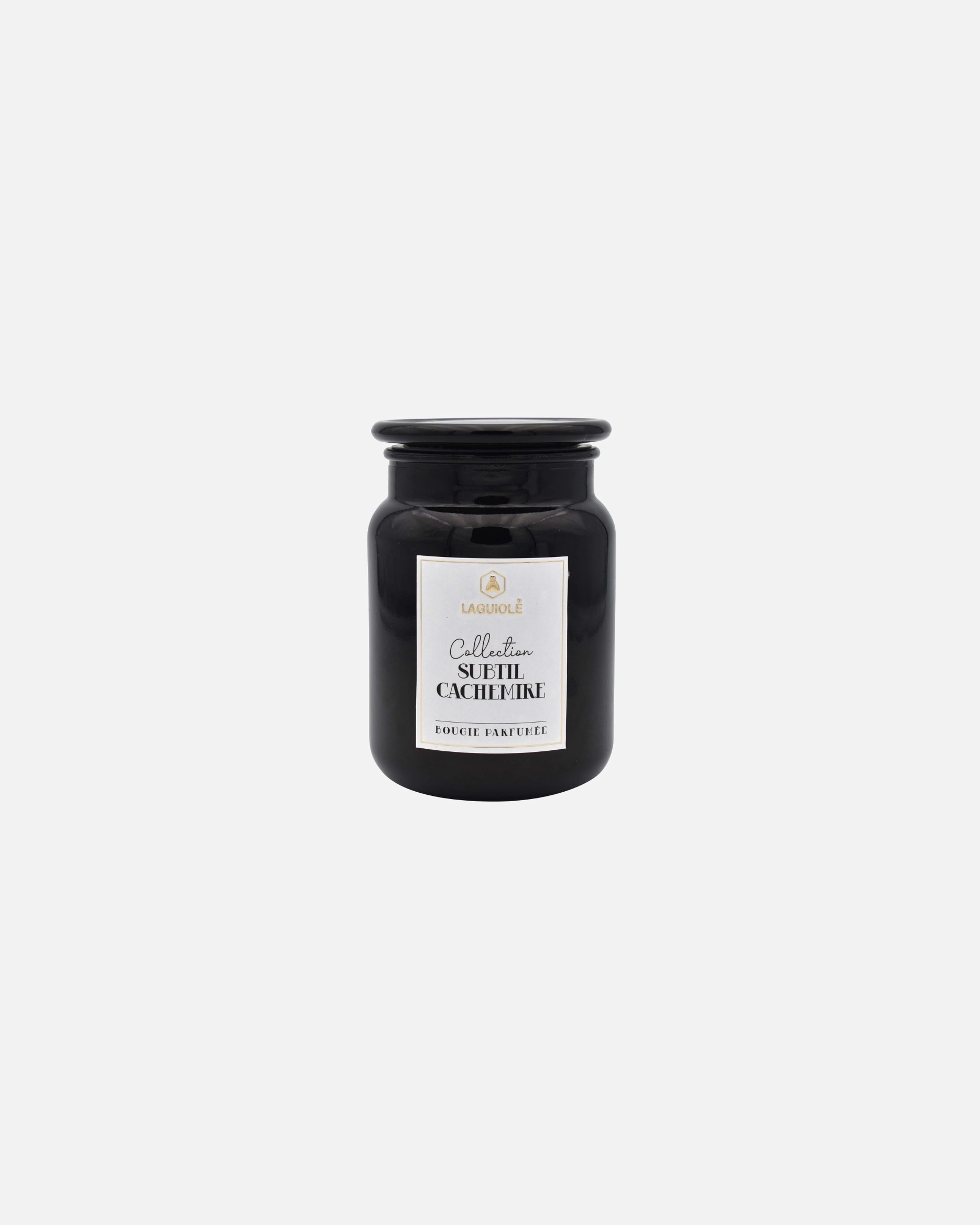 Vela aromática La Guiole con tapón de cristal, 250 g