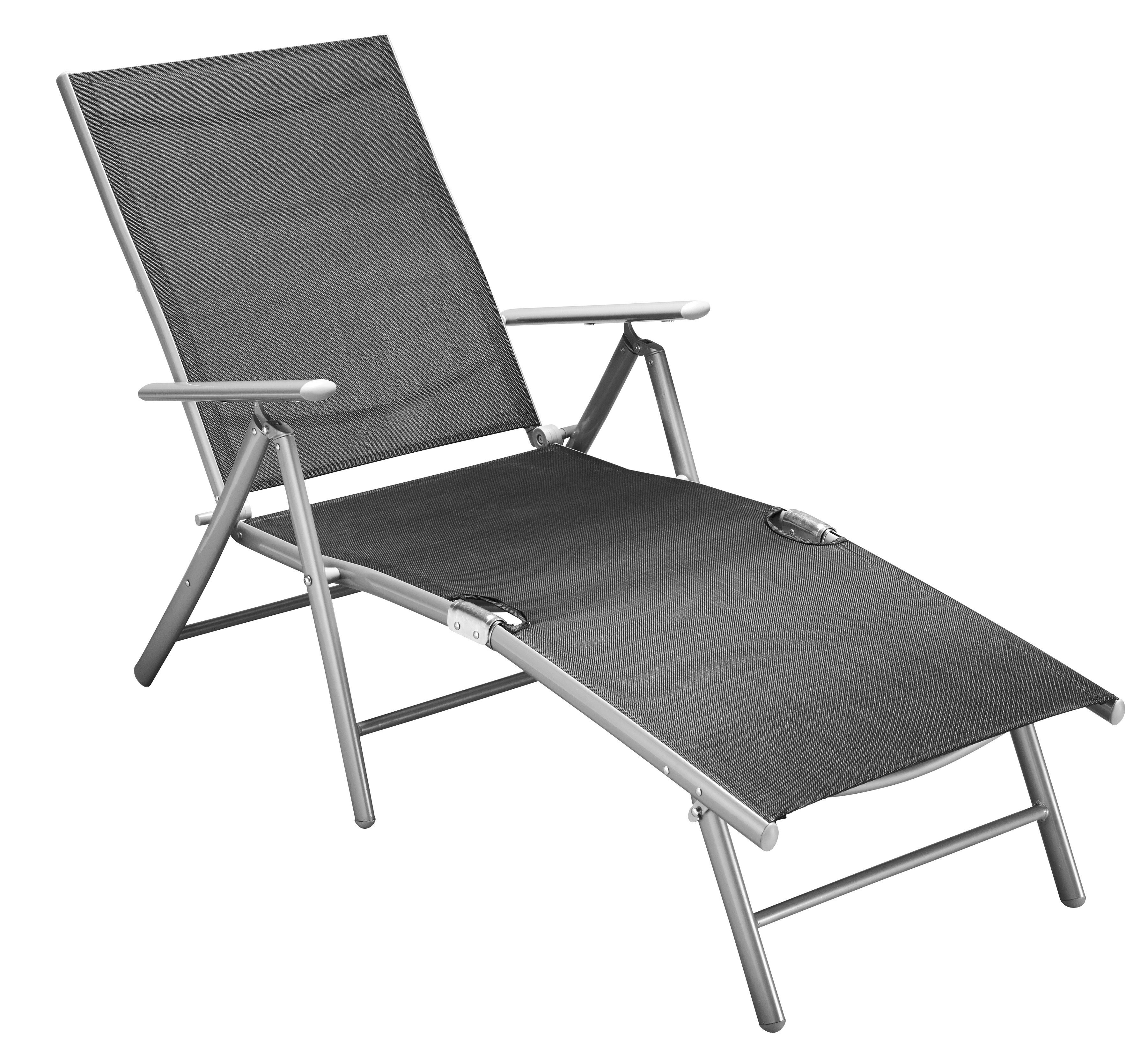 MERXX Gartenliege, Alu/Textil, klappbar