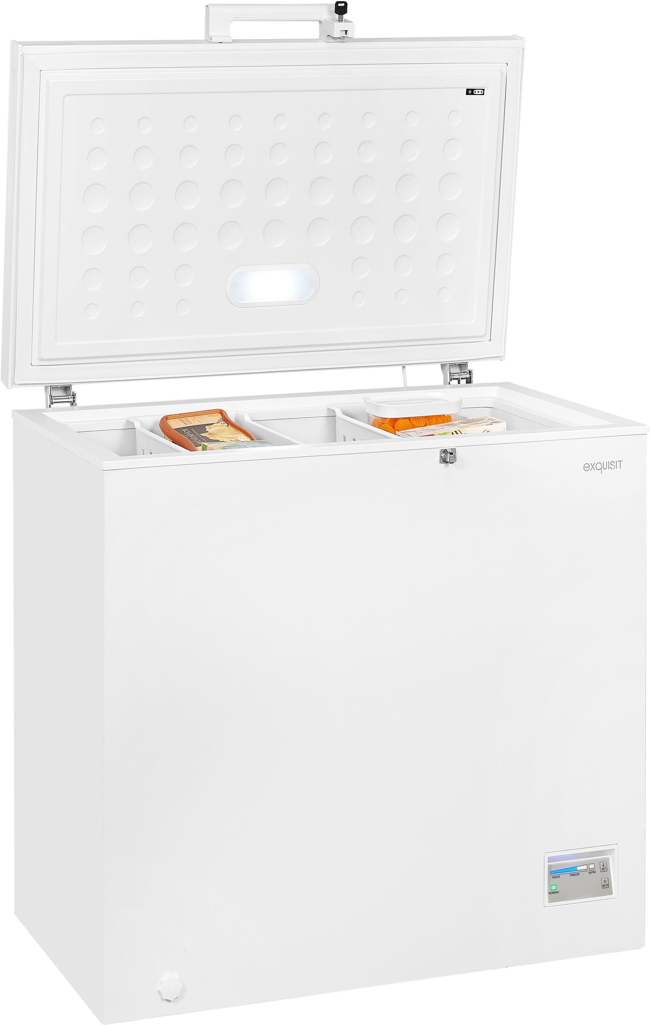 exquisit Gefriertruhe GT200-HE-040C, 102,6 cm breit