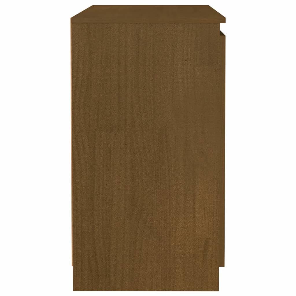 vidaXL Sideboard Beistellschrank Honigbraun 60x36x65 cm Massivholz Kiefer (1 St)