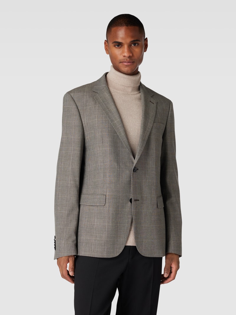Sakko mit Glencheck-Muster Modell 'Aidan' in beige