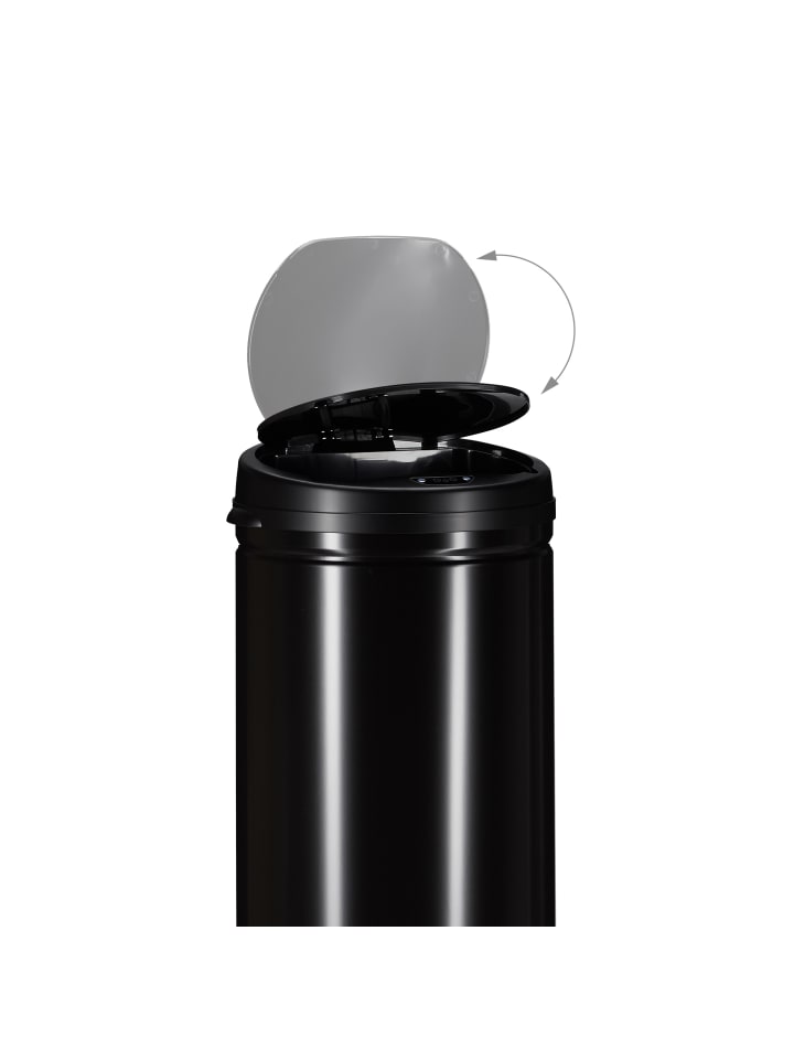 relaxdays Mülleimer Schwarz - 50l günstig kaufen onesize