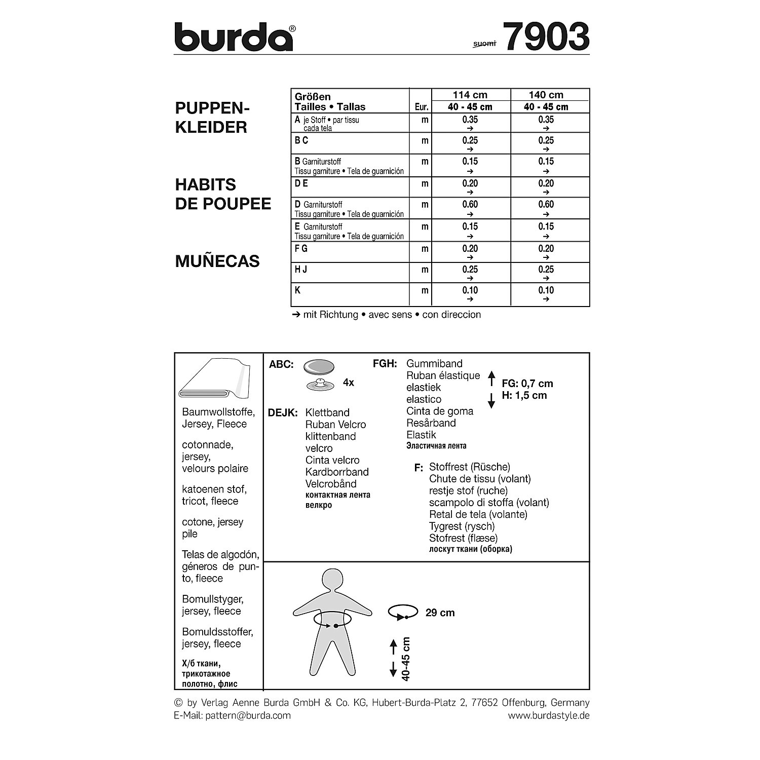 burda Schnitt 7903 