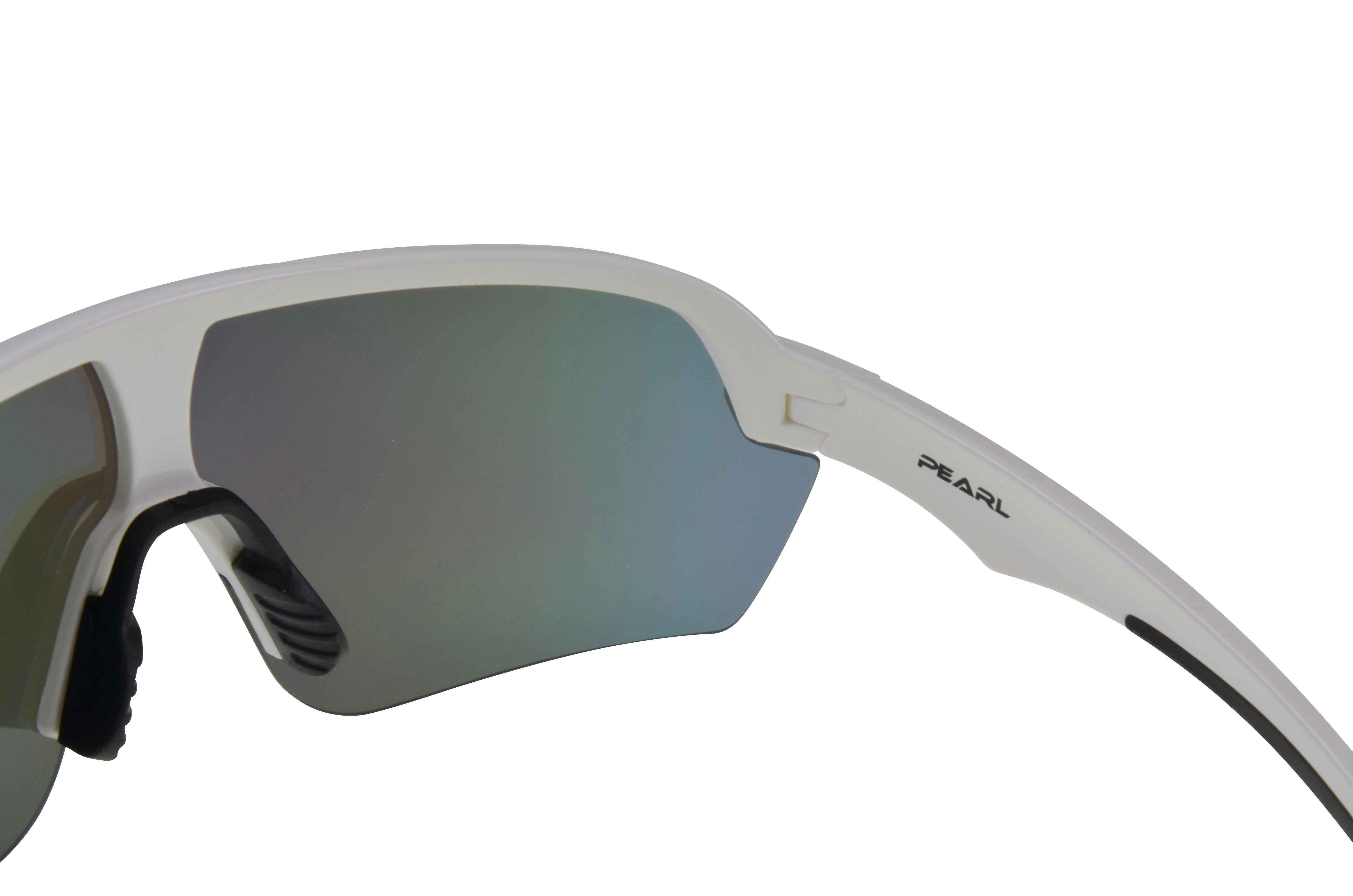 Gamswild Sportbrille WS7138 Sonnenbrille Fahrradbrille Skibrille Damen Herren Unisex, extra große Scheibe, pink, weiß, blau, schwarz, mintgrün